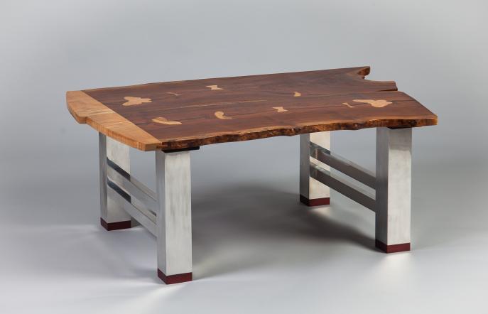 Coffee table, Walnut, Live Edge, Wood, Custom furniture, Commission