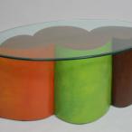 Coffee Table, glass coffee table, table, colorful